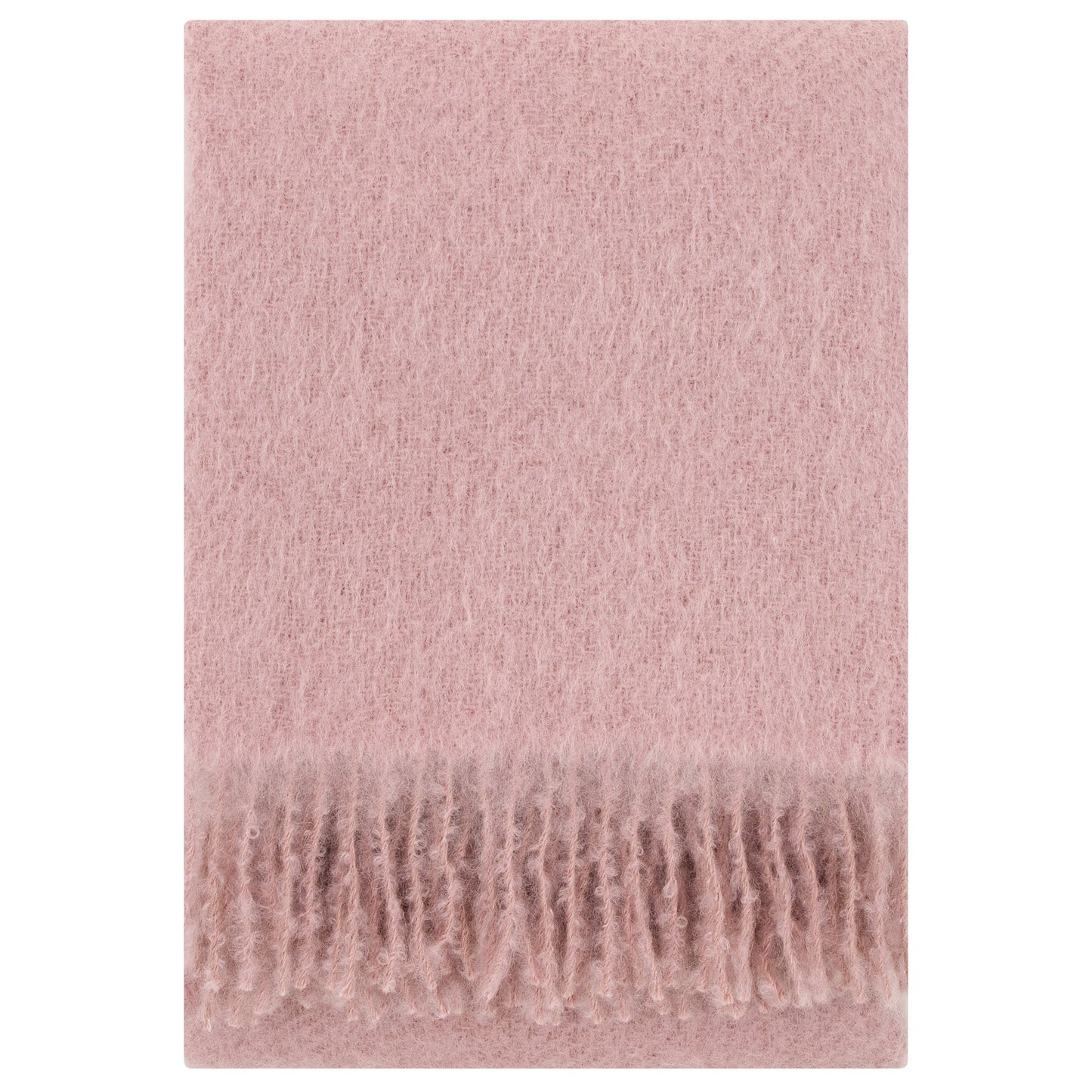 LAPUAN - SAAGA UNI MOHAIR BLANKET. ROSE