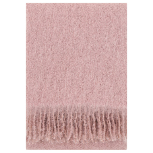 LAPUAN - SAAGA UNI MOHAIR BLANKET. ROSE