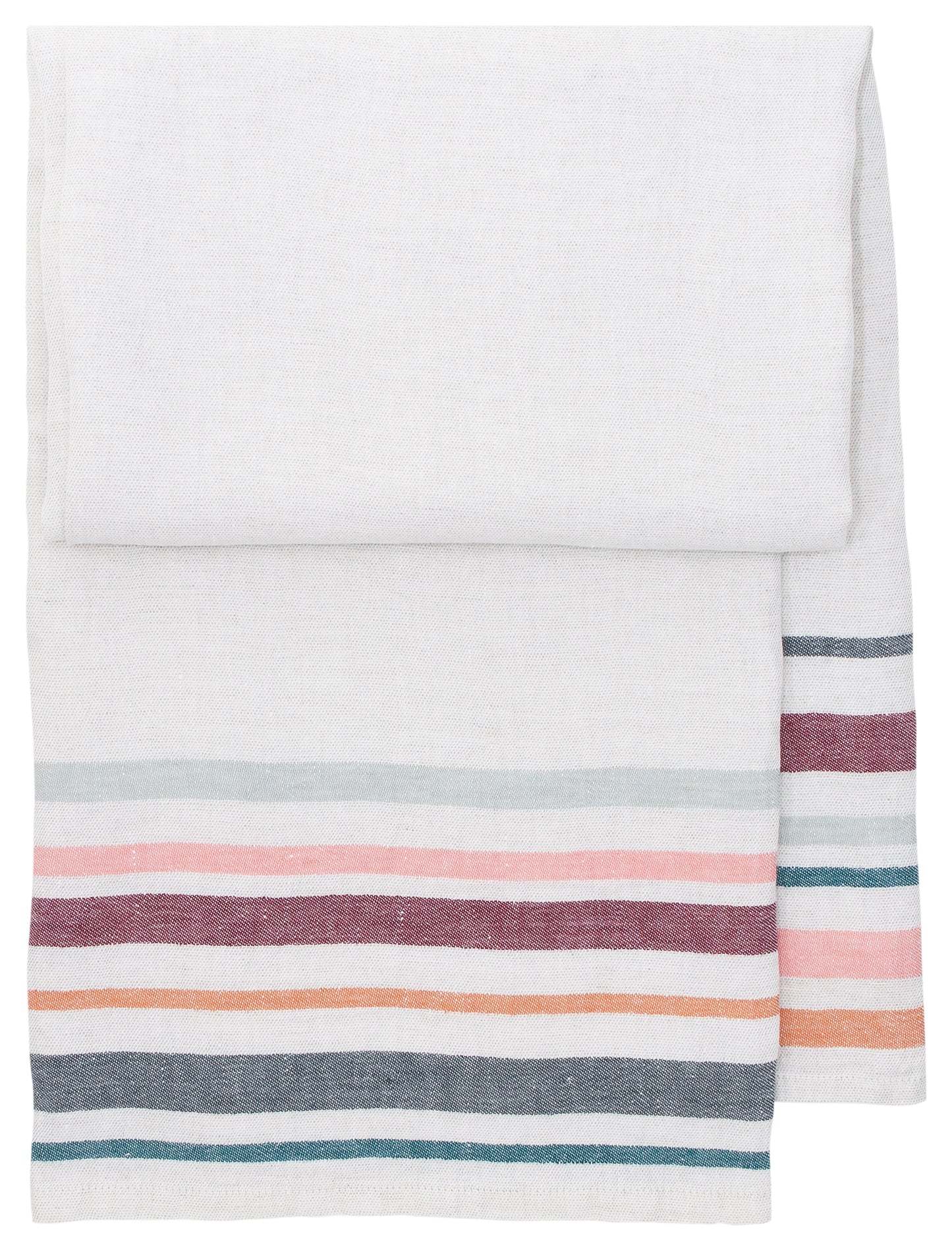 LAPUAN - LEWA LINEN HAND TOWEL. GREY+BURGUNDY