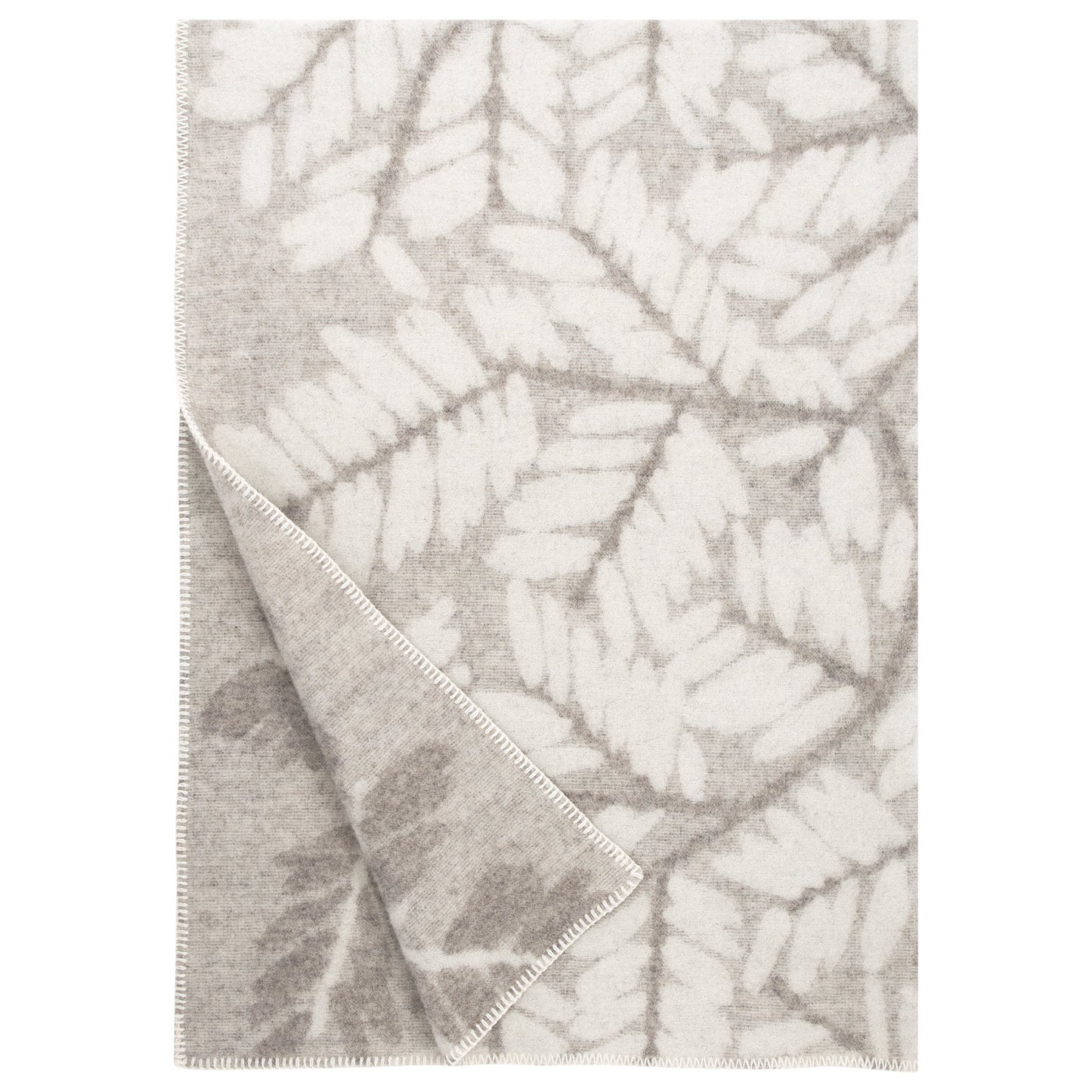 LAPUAN - VERSO WOOL BLANKET. NATURAL