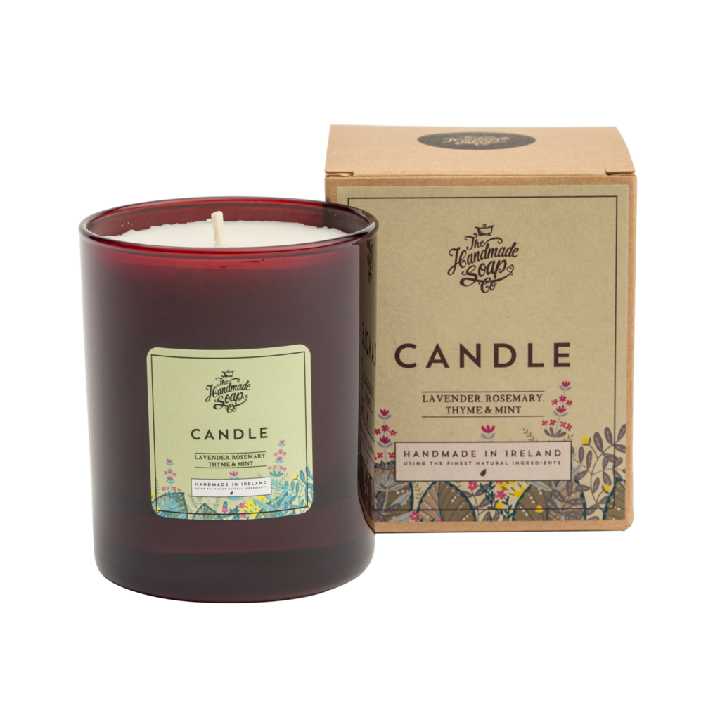 THE HANDMADE SOAP COMPANY - LAVENDER, ROSEMARY, THYME & MINT CANDLE