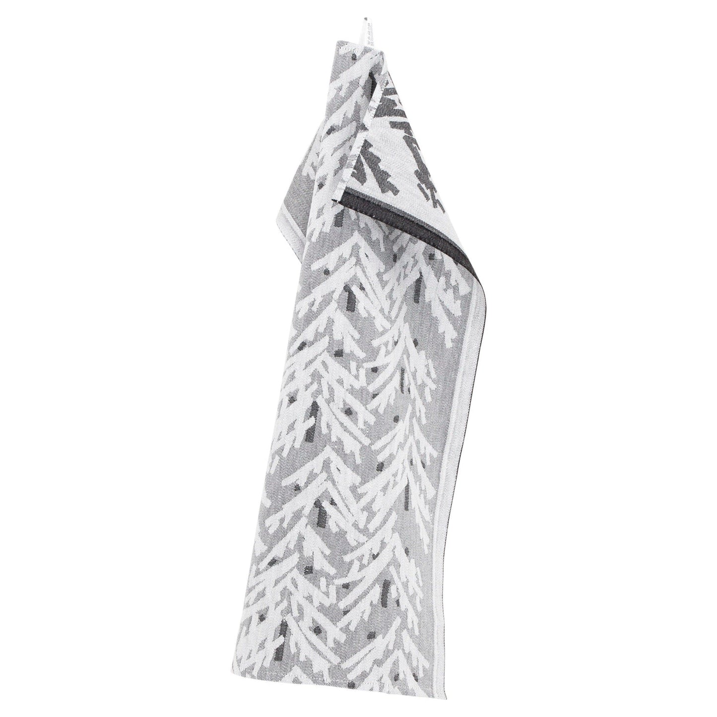 LAPUAN - KUUSI TREES - HAND TOWEL. WHITE+BLACK
