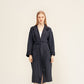 LAPUAN - TERVA WAFFLE BATHROBE. BLACK+GRAPHITE