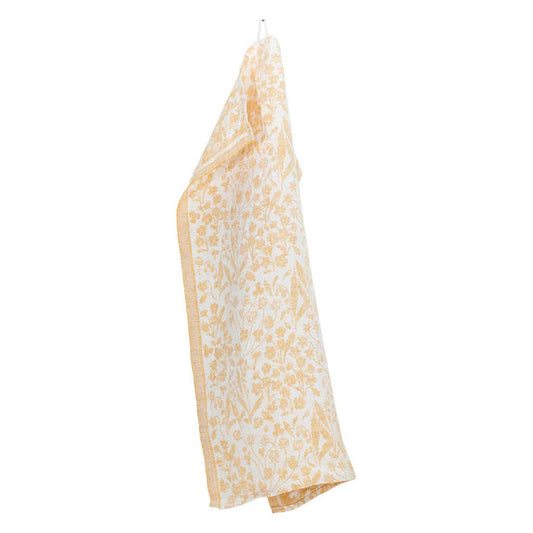 LAPUAN - NIITTY LINEN TOWEL. WHITE+CLOUDBERRY