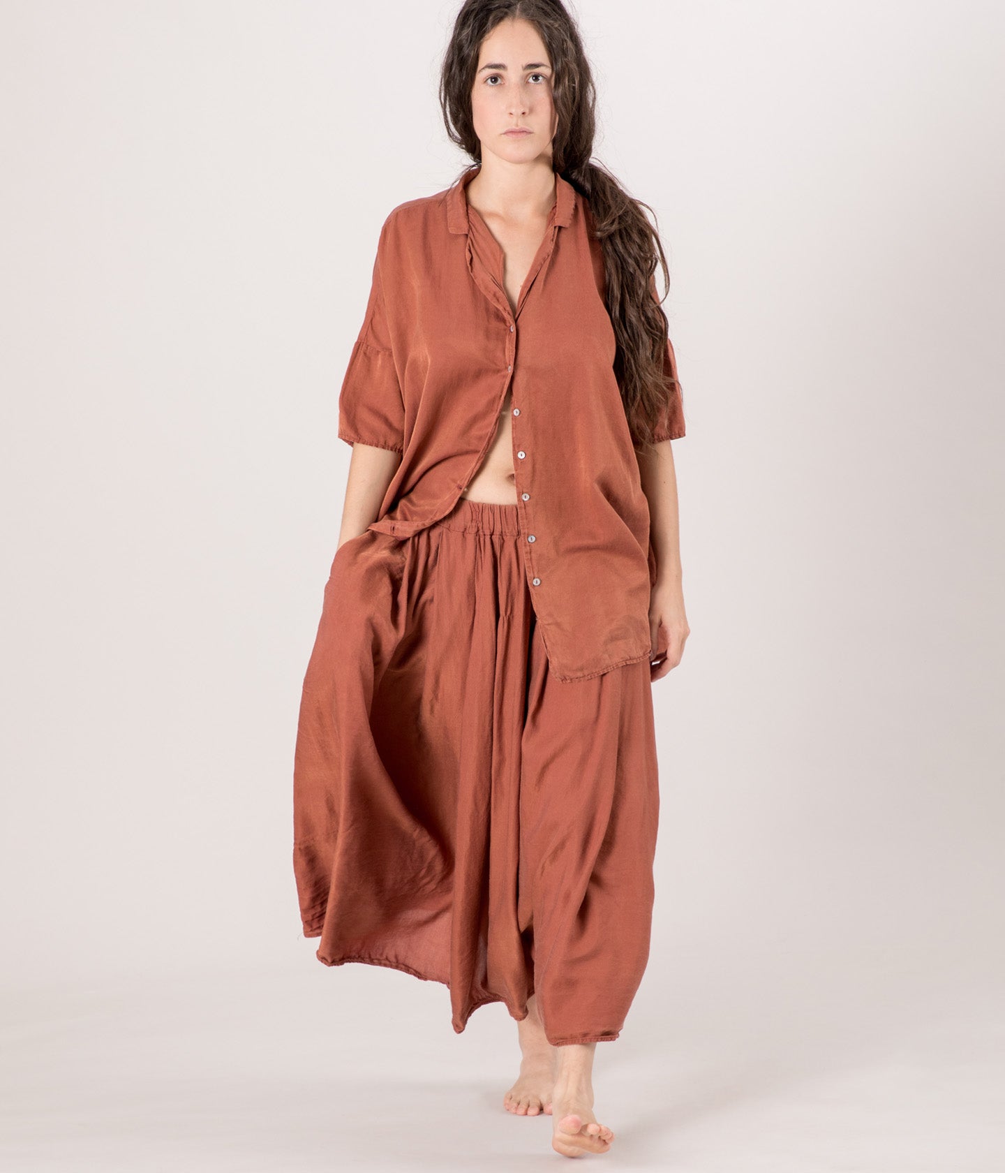 ALBUM DI FAMIGLIA - COLLAR SHIRT SC SILK COTTON - SILK COTTON