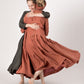 ALBUM DI FAMIGLIA - PLEATED COLLAR DRESS SC - SILK COTTON