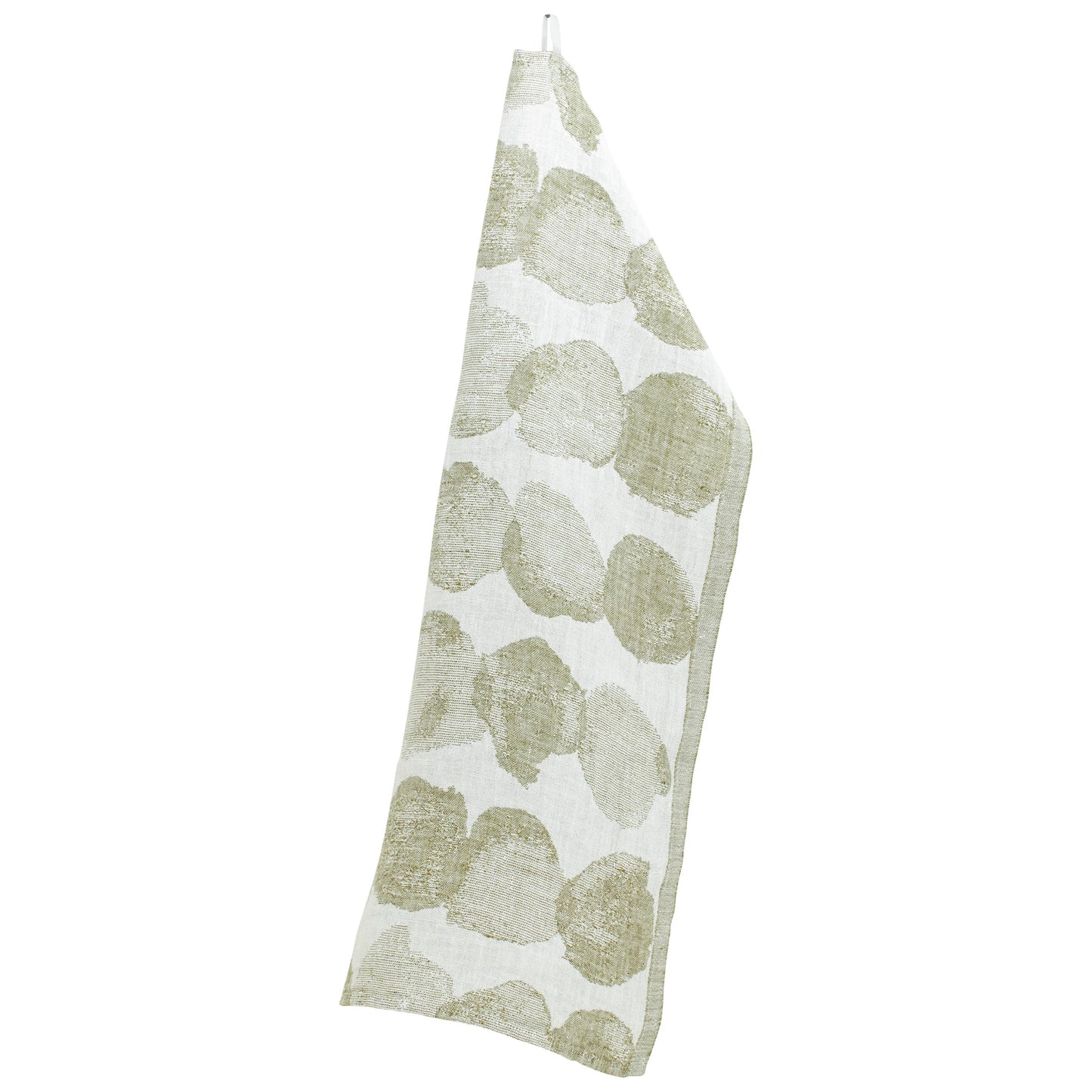 LAPUAN - SADE LINEN HAND TOWEL. OLIVE