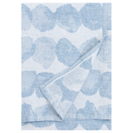 LAPUAN - SADE LINEN KING SIZE BATH TOWEL. RAINY BLUE