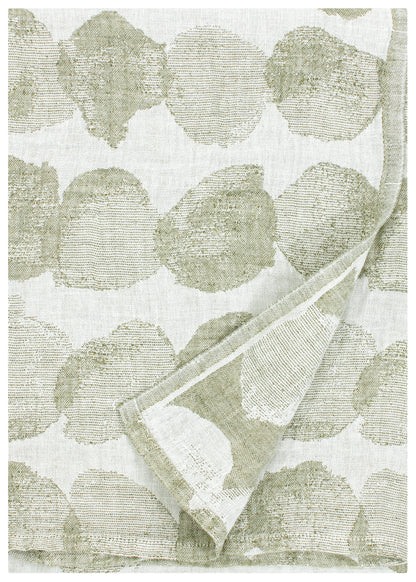 LAPUAN - SADE LINEN KING SIZE BATH TOWEL. OLIVE