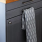 LAPUAN - HELMI LINEN HAND TOWEL. GREY+WHITE