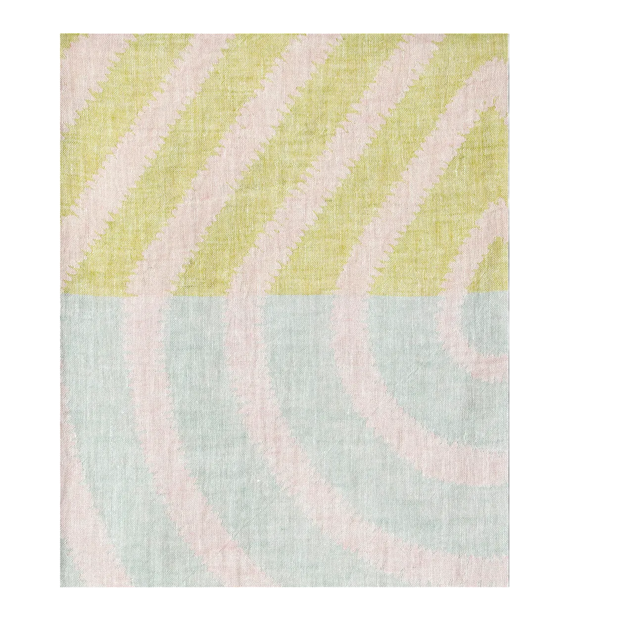 LAPUAN - SERVIETTE DE CUISINE EN LIN HELMI. ROSE+BLANC