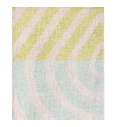 LAPUAN - SERVIETTE DE CUISINE EN LIN HELMI. ROSE+BLANC
