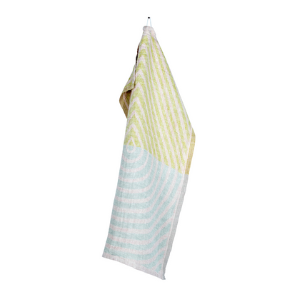 LAPUAN - SERVIETTE DE CUISINE EN LIN HELMI. ROSE+BLANC
