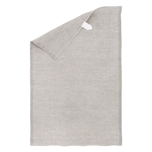 LAPUAN - MONO LINEN HAND TOWEL. NATURAL