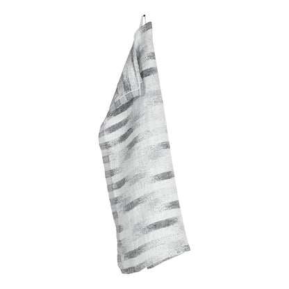 LAPUAN - SERVIETTE EN LIN HOHTO. GRIS+BLANC