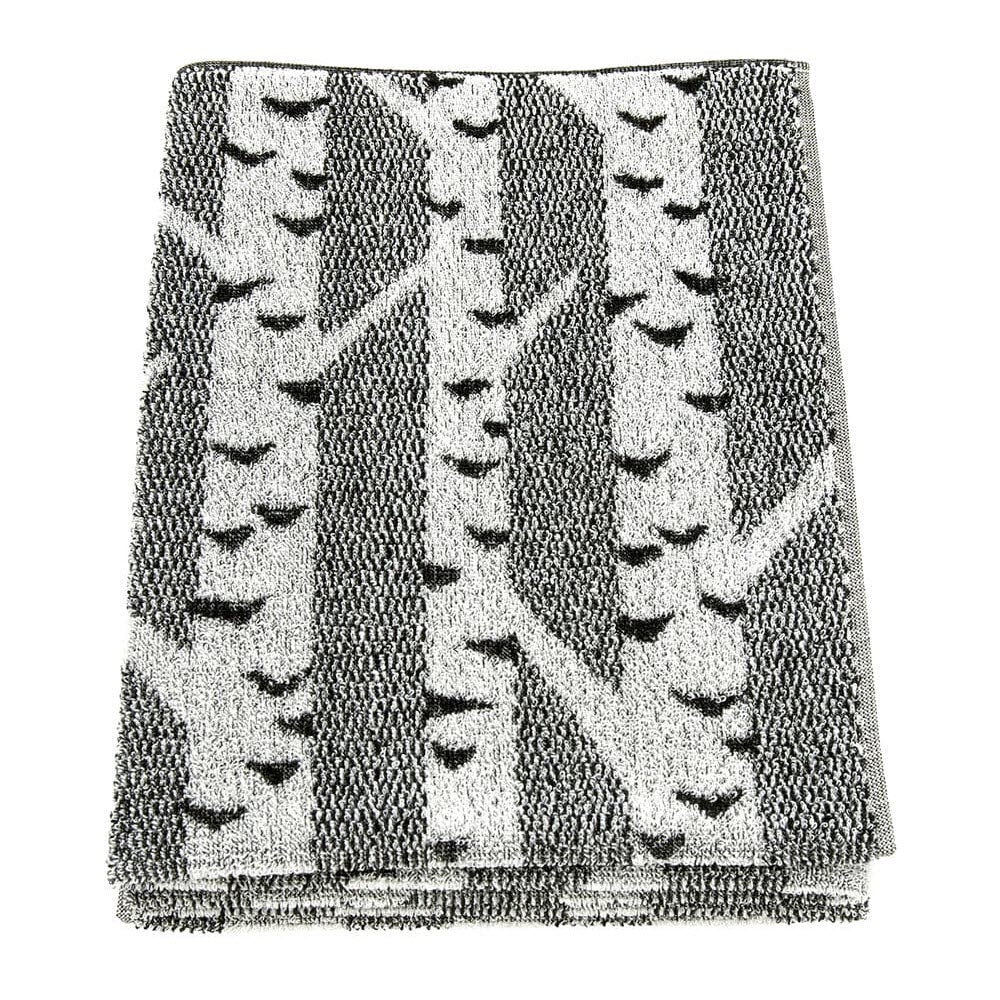 LAPUAN - KOIVU LINEN TERRY TOWEL. BLACK+WHITE