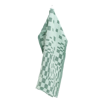LAPUAN - SERVIETTE À MAIN EN LIN KOODI. VERT+MENTHE
