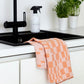 LAPUAN - KOODI LINEN HAND TOWEL. NATURAL+YELLOW