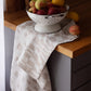 LAPUAN - KOODI LINEN HAND TOWEL. NATURAL+YELLOW
