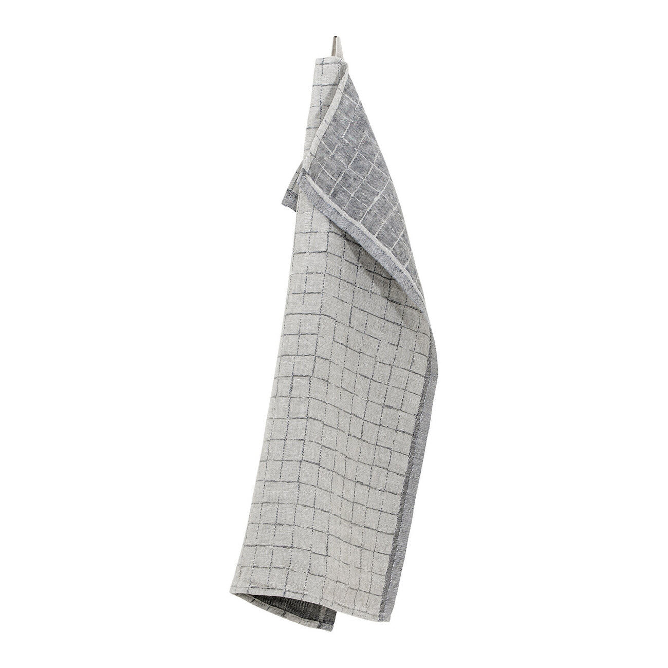 LAPUAN - LASTU LINEN HAND TOWEL. NATURAL+GREY