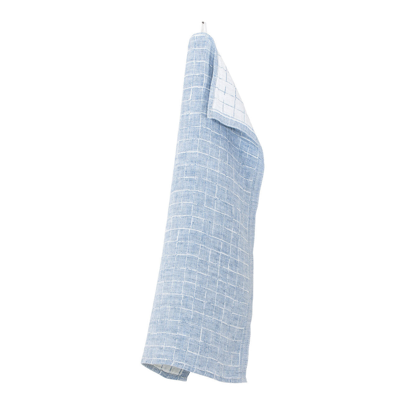 LAPUAN - LASTU LINEN HAND TOWEL. BLUE+WHITE