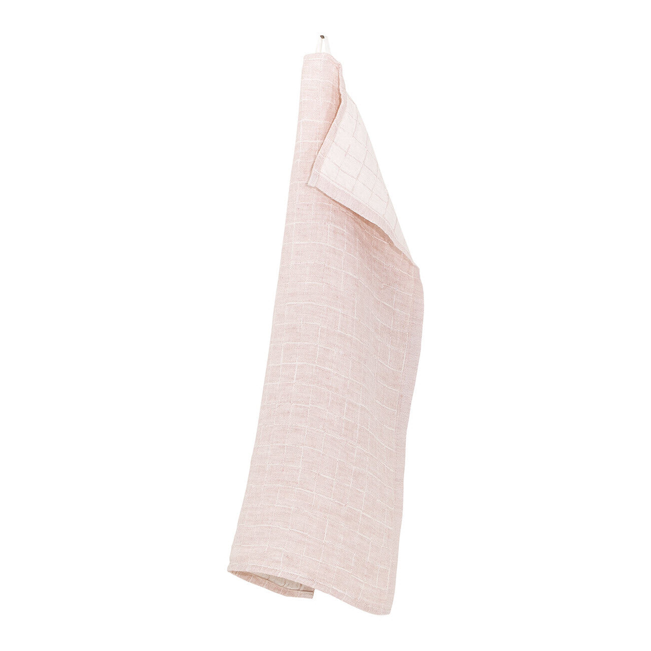 LAPUAN - LASTU LINEN HAND TOWEL. ROSE+WHITE