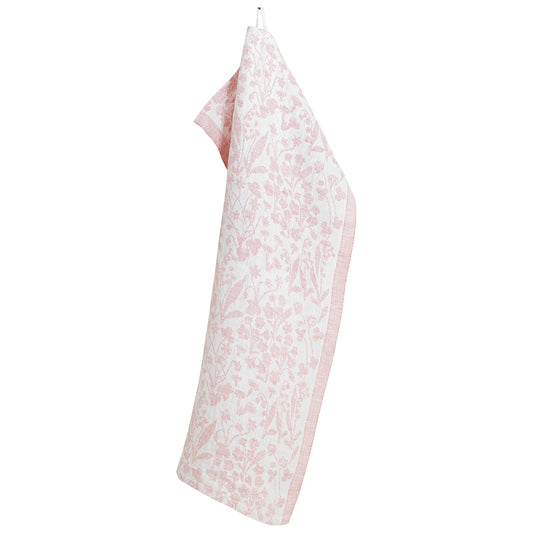 LAPUAN - NIITTY LINEN TOWEL. WHITE+ROSE