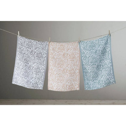 LAPUAN - SERVIETTE EN LIN NIITTY. BLANC+ROSE