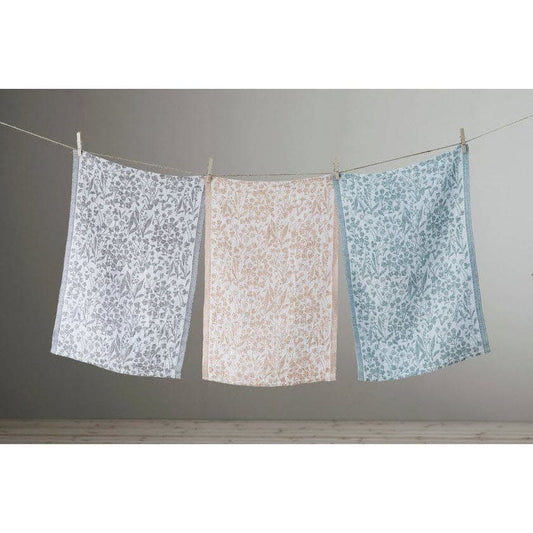 LAPUAN - NIITTY LINEN TOWEL. WHITE+ROSE