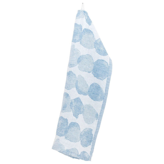 LAPUAN - SADE LINEN HAND TOWEL. RAINY BLUE