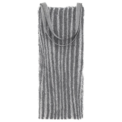 LAPUAN - VIILU LINEN ÉPONGE DOS GOMMAGE. GRIS+BLANC