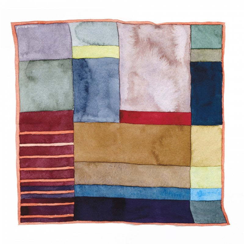 WALLACE+SEWELL - SQUARE SILK SCARF - BLOCK