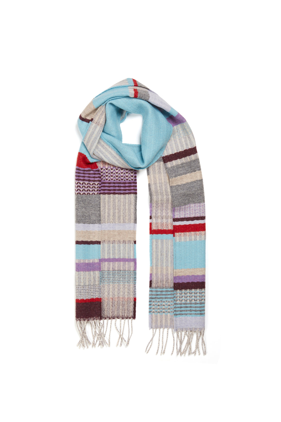 WALLACE+SEWELL - SCARF - DORVIGNY - TURQUOISE