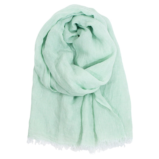 LAPUAN - HALAUS LINEN SCARF. MINT