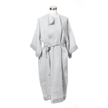 PEIGNOIR DE BAIN EN LIN PRÉLAVÉ LAPUAN KASTE. GRIS