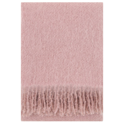 LAPUAN - COUVERTURE EN MOHAIR SAAGA UNI. ROSE