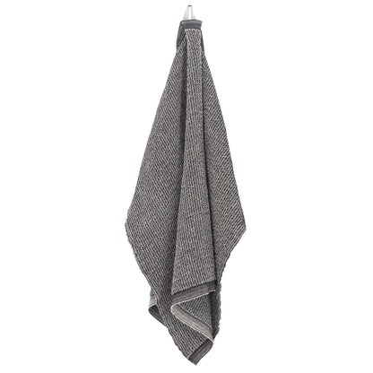 LAPUAN - TERVA WAFFLE TOWEL. NATURAL+BLACK