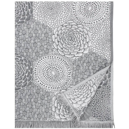 LAPUAN - COUVERTURE / NAPPE EN COTON BIOLOGIQUE + LIN. GRIS
