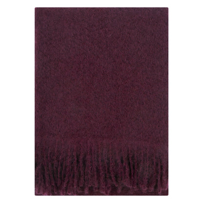LAPUAN - COUVERTURE MOHAIR SAAGA UNI. BOURGOGNE