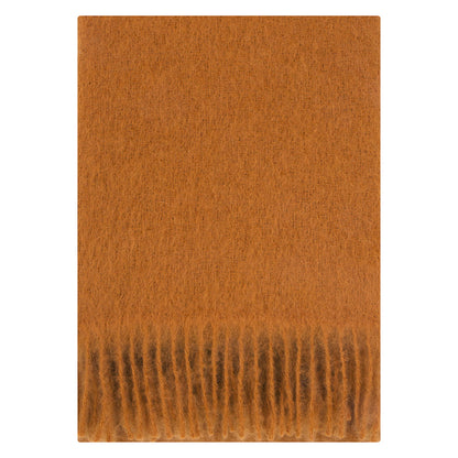 LAPUAN - COUVERTURE EN LAINE MOHAIR SAAGA UNI. ROUILLE