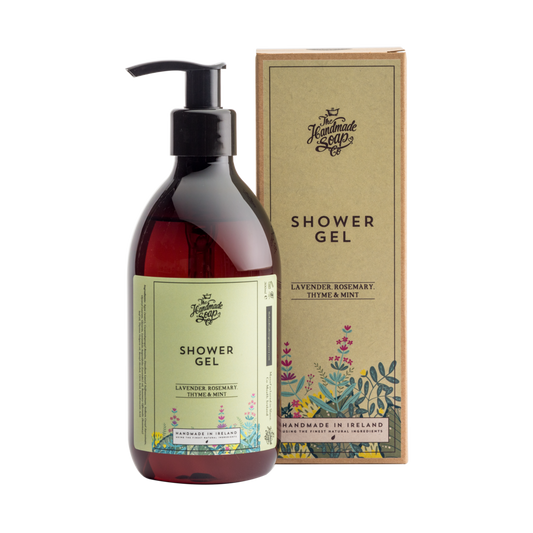 THE HANDMADE SOAP COMPANY - LAVENDER, ROSEMARY, THYME & MINT SHOWER GEL